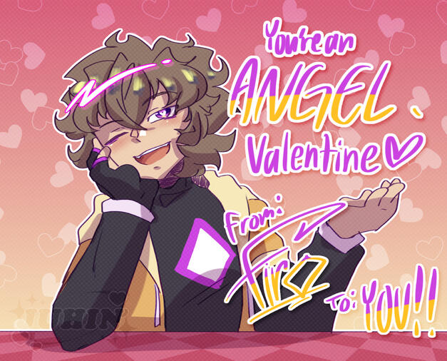 Firo Valentine's Card OC Illustration